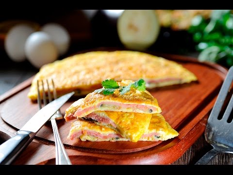 Tortilla de huevo con jamón y berenjena - Receta fácil - UCvg_5WAbGznrT5qMZjaXFGA