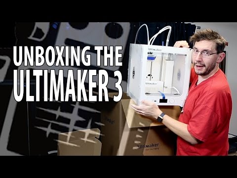 Ultimaker 3 3D Printer Unboxing and First Print - UC_7aK9PpYTqt08ERh1MewlQ