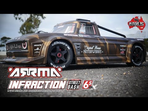 ARRMA Infraction 6S BLX 1/7 Scale First Running video - UCOfR0NE5V7IHhMABstt11kA