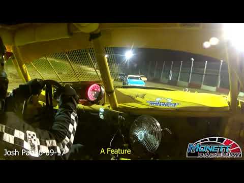 Josh Paul A Feature In Car Camera 6/09/17 Monett Raceway - dirt track racing video image