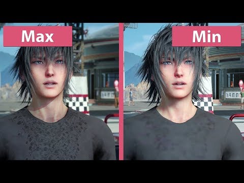 [4K] Final Fantasy XV – PC Min vs. Max Graphics Comparison & Frame Rate Test - UCy1-UfHBaFlQHDLNU9lYiyQ