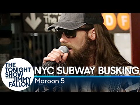 Maroon 5 Busks in NYC Subway in Disguise - UC8-Th83bH_thdKZDJCrn88g