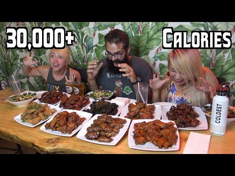 "30,000+ Calories of Chicken Wings" Eating Challenge at Next Republic | Freak Eating