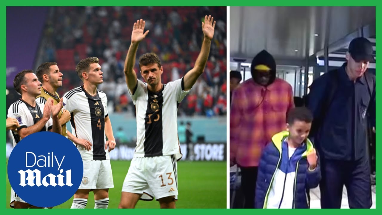 Downcast Germany team arrives home after shock exit from World Cup 2022