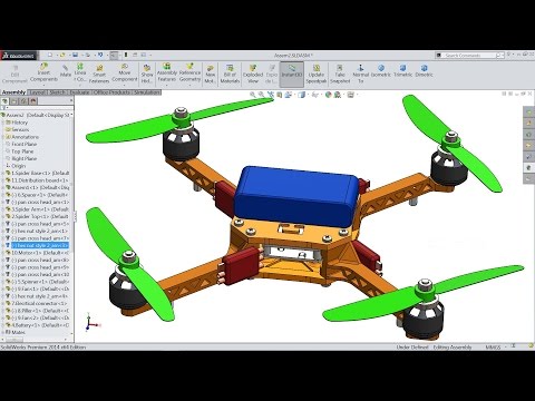 Solidworks tutorial | sketch Quadcopter (Drone) in Solidworks - UCjd_zIvYtQymk0dPx3vTJcA