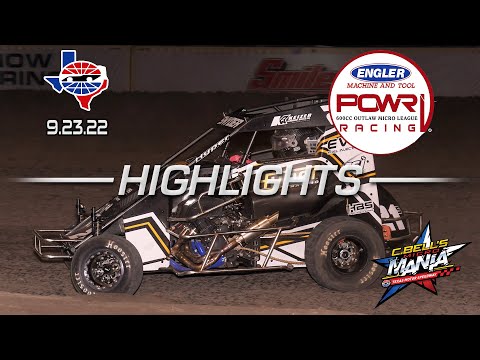 9.23.22 POWRi Outlaw Micro Sprint League Highlights from Little Texas Motor Speedway - dirt track racing video image