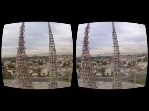 Oculus Rift 3D FPV Quadcopter - The Watts Towers of Simon Rodia - UC8SRb1OrmX2xhb6eEBASHjg
