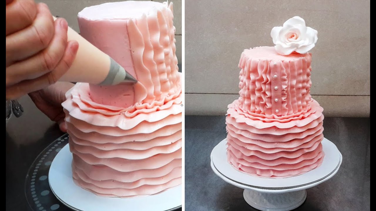 Buttercream Cake Decorating Tip. Easy and Fast Technique by