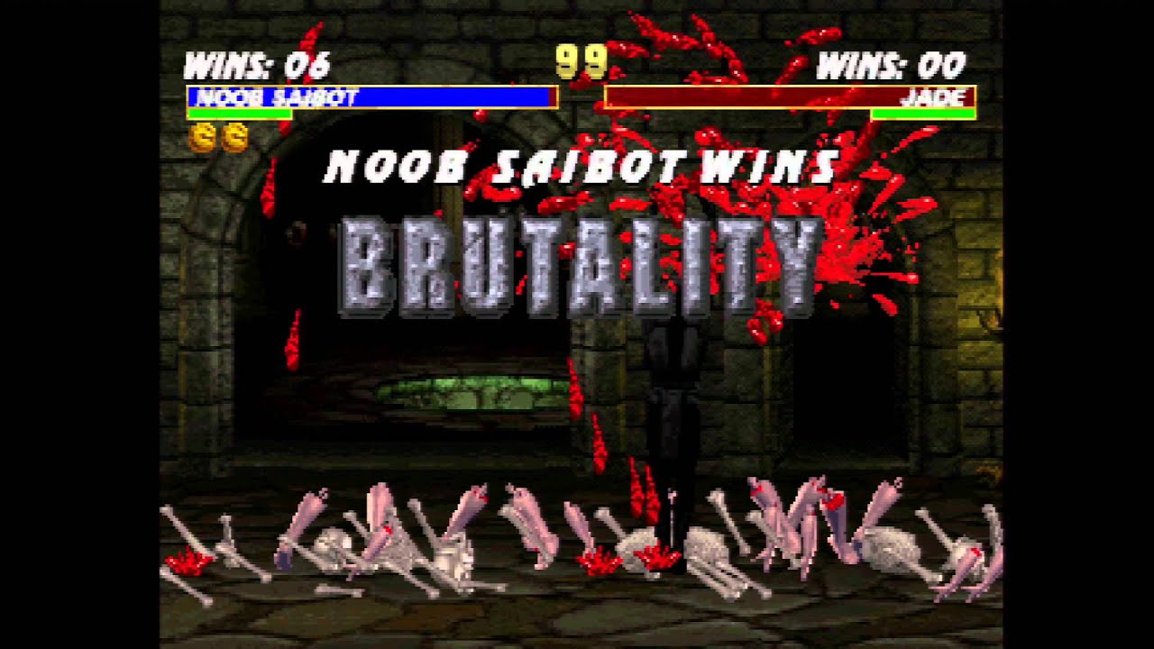 Mortal kombat trilogy fatality. Бруталити mk3. Фаталити в мортал комбат трилогия. НУБ сайбот мортал комбат 3 бруталити. НУБ сайбот фаталити сега.