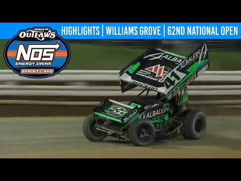 World of Outlaws NOS Energy Drink Sprint Cars | Williams Grove Speedway | Oct. 5, 2024 | HIGHLIGHTS - dirt track racing video image