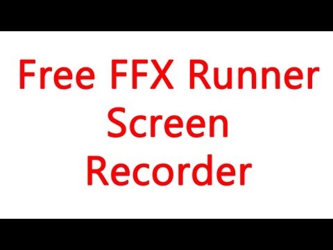 How to Screen Capture FFX Runner to Make a Video - UCXAHpX2xDhmjqtA-ANgsGmw