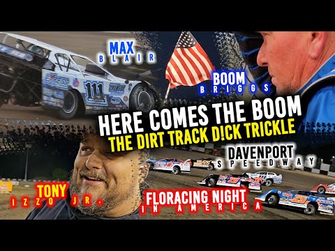 COMES THE BOOM: Blair &amp; Briggs take on FloRacing's $23k at Davenport Speedway - dirt track racing video image