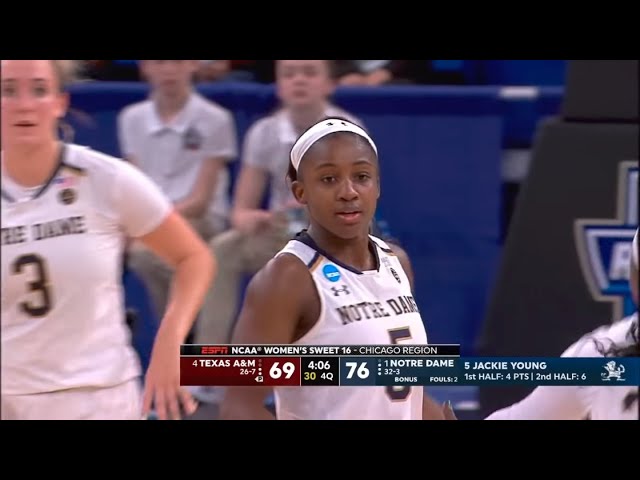 Notre Dame Womens Basketball Ends Run In Sweet 16