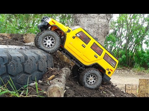 RC ADVENTURES - GiANT BACKYARD 1/10 scale TRUCK PARK! Trailing with a HUMMER H2! - UCxcjVHL-2o3D6Q9esu05a1Q