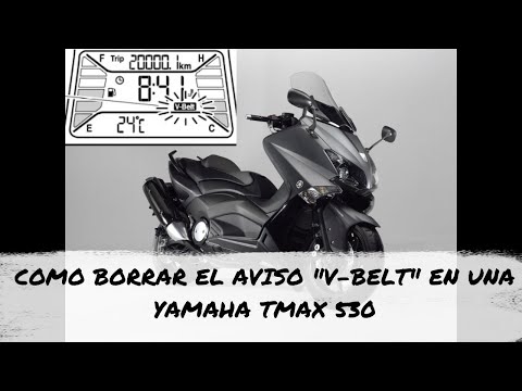 Reset dell'avviso della cinghia di trasmissione della Yamaha T-Max 530