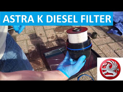 Jak wymienić filtr paliwa w Oplu Astrze 1.6 CDTi.