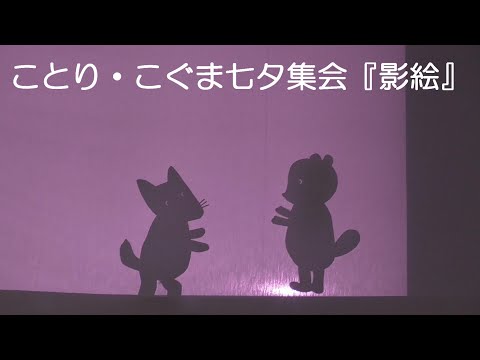 プレイルーム ことり組・こぐま組 七夕集会『影絵』の様子