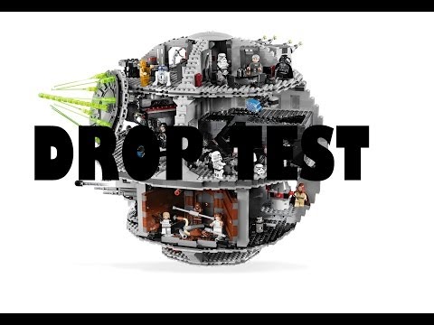 HUGE LEGO Star Wars Death Star DESTROYED! | LEGO DROP TEST! - UCLnr9MzQ_v_a_OPmJkye5lA