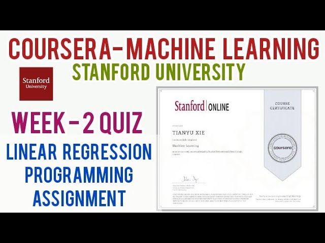 Coursera Machine Learning Quiz Answers for Week 2