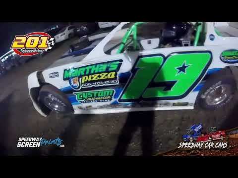 #19 James Williamson - Super Late Model - 201 Speedway 8-2-25 In-Car-Camera - dirt track racing video image