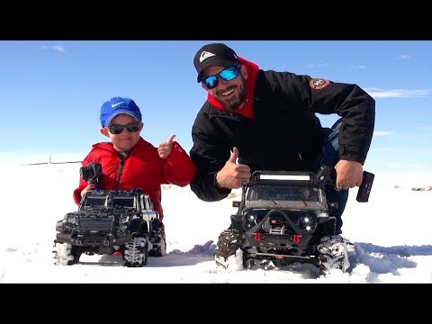 RC ADVENTURES - NEW DRiVER MOE Trails w/ Dad in SNOW! #ProudParenting - Traction & Traxxas - UCxcjVHL-2o3D6Q9esu05a1Q