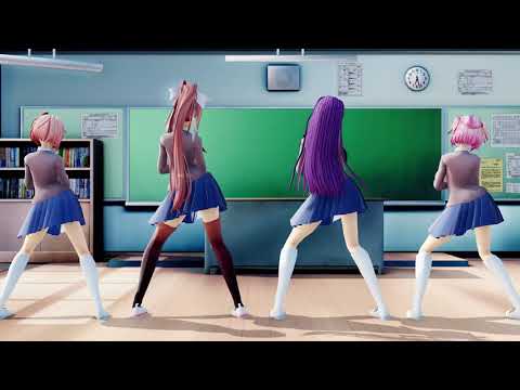 [Doki Doki Literature Club MMD RTX ON +Video DL] Bla Bla Bla - Gigi d'Agostino