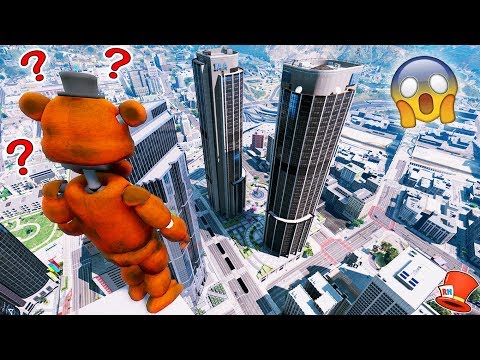 GUESS IF FREDDY WILL JUMP OFF THE TALLEST SKYSCRAPER! (GTA 5 Mods For Kids FNAF RedHatter) - UCdZoVLv1XHLLLJTSNcifuDQ