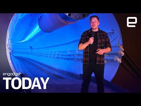 Elon Musk's LA tunnel turns Teslas into an underground train | Engadget Today - UC-6OW5aJYBFM33zXQlBKPNA