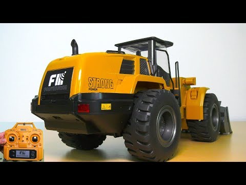 HUINA FM 1583 FULL METAL RC WHEEL LOADER UNBOXING, TEST!! *DIE CAST, LIEBHERR RC MODEL - UCOM2W7YxiXPtKobhrYasZDg