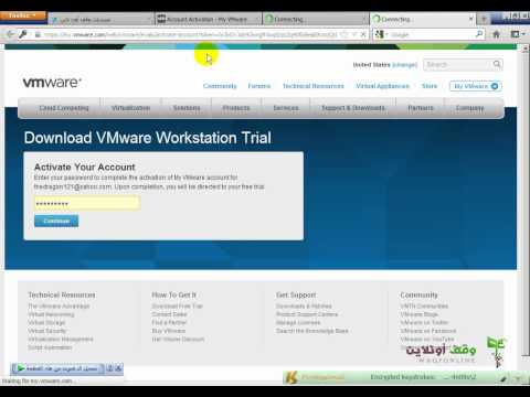 Linux Command Line 3  download and install vmware