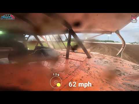#00 Cason Harris - USRA B-Mod - 5-12-2024 Monett Motor Speedway - In Car Camera - dirt track racing video image
