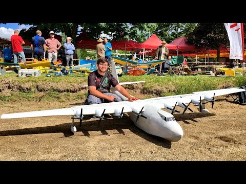 GIGANTIC XXXL RC SEAPLANE HUGHES H4 HERCULES SPRUCE GOOSE FLIGHT DEMONSTRATION - UCH6AYUbtonG7OTskda1_slQ