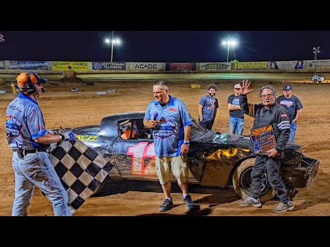 Pure Stock Main At Deuce of Clubs Thunder Raceway 9-14-24 - dirt track racing video image