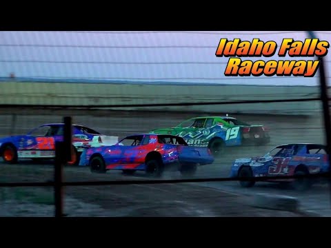 Idaho Falls Raceway IMCA Stock Car Heat Races 8/27/22 - dirt track racing video image
