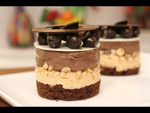 Chocolate Hazelnut and Caramel Mousse | Sanjeev Kapoor Khazana - UCmoX4QULJ9MB00xW4coMiOw