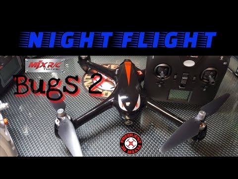 MJX Bugs 2 Night Flight, Low Light Camera Performance  & Return To Home - UCNUx9bQyEI0k6CQpo4TaNAw