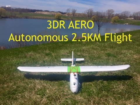 3DR AERO UAV 2.5 KM Auto Mission Demonstration - UCtDp10vrj95d0m0y3vw9kfg