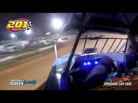 #66 Austin Linville - UMP - 201 Speedway 8-2-25 - In-Car-Camera - dirt track racing video image