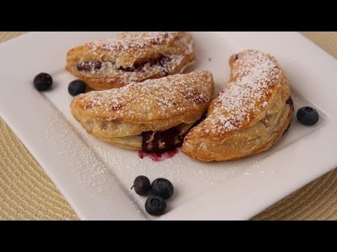 Homemade Blueberry Turnovers Recipe - Laura Vitale - Laura in the Kitchen Episode 419 - UCNbngWUqL2eqRw12yAwcICg