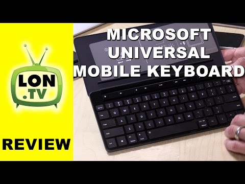 Microsoft Universal Mobile Keyboard Review - Bluetooth wireless keyboard that can pair to 3 devices - UCymYq4Piq0BrhnM18aQzTlg