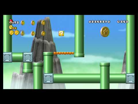 New Super Mario Bros. Wii 100% Walkthrough Part 11 - World 6 (6-1, 6-2, 6-3, 6-4) All Star Coins - UCg_j7kndWLFZEg4yCqUWPCA