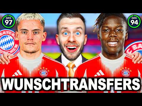 Ich übernehme den FC Bayern - ABER mit ALLEN WUNSCHTRANSFERS! 👀🚀 (Wirtz, Williams, Woltemade...)