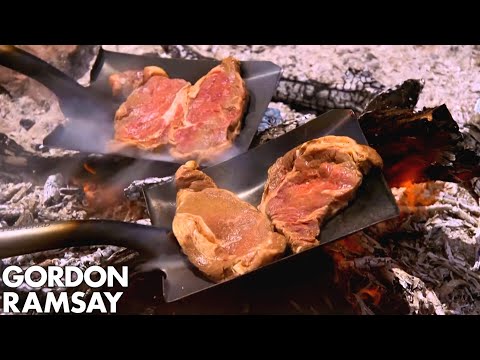 Gordon Ramsay Cooks Steak On A Shovel - UCIEv3lZ_tNXHzL3ox-_uUGQ