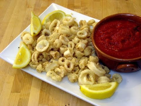 How to Make Crispy Fried Calamari Recipe by Laura Vitale Episode 48 - UCNbngWUqL2eqRw12yAwcICg