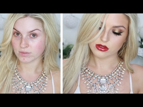 Christmas Glamour! ♡ Sexy Eyes & Glitter Red Lip! - UCMpOz2KEfkSdd5JeIJh_fxw