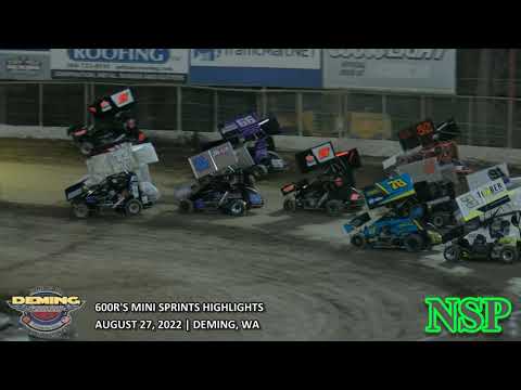 August 27, 2022 600 Restricted Mini Sprints Highlights Deming Speedway - dirt track racing video image