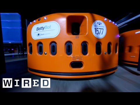 High-Speed Robots Part 1: Meet BettyBot in "Human Exclusion Zone" Warehouses-The Window-WIRED - UCftwRNsjfRo08xYE31tkiyw