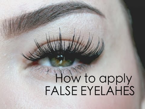 How to put on FALSE EYELASHES ♡ in 60 seconds - UCcZ2nCUn7vSlMfY5PoH982Q