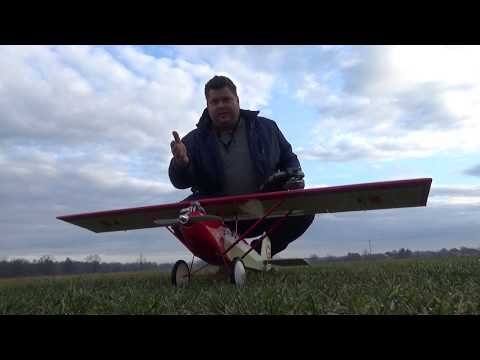 Pietenpol Air Camper V2 RED with ASP 5cc Four stroke engine Maiden Flight - UC3RiLWyCkZnZs-190h_ovyA