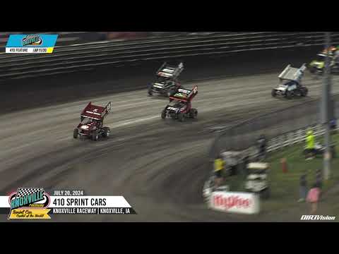 Knoxville Raceway 410 Highlights // July 20, 2024 - dirt track racing video image